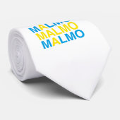 MALMO Zweedse vlag Stropdas (Opgerold)