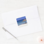 Malmok Beach, Aruba, Nederlandse Antillen Vierkante Sticker (Envelop)