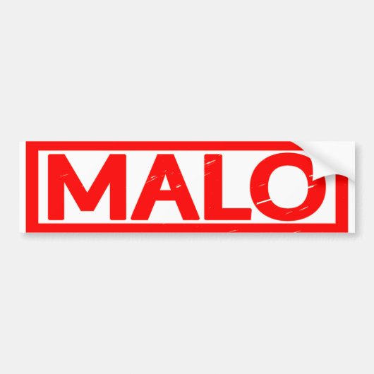 Malo stempel bumpersticker (Voorkant)