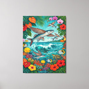 Malolo en surf kunst canvasprint canvas afdruk