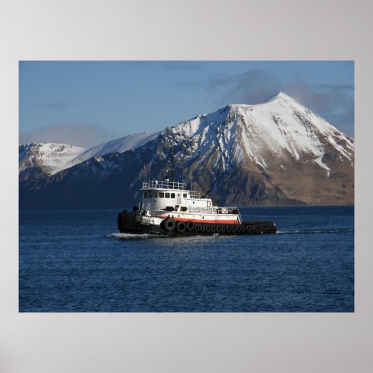 Malolo Tugboat in Dutch Harbour, AK Poster (Voorkant)