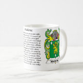 Malone Family Coat of Arms mok (Voorkant rechts)