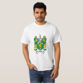 Malone Family Crest - Malone Coat of Arms T-shirt (Voorkant volledig)