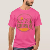  Malone New York Mountain Hiking Souvenir P T-shirt (Voorkant)