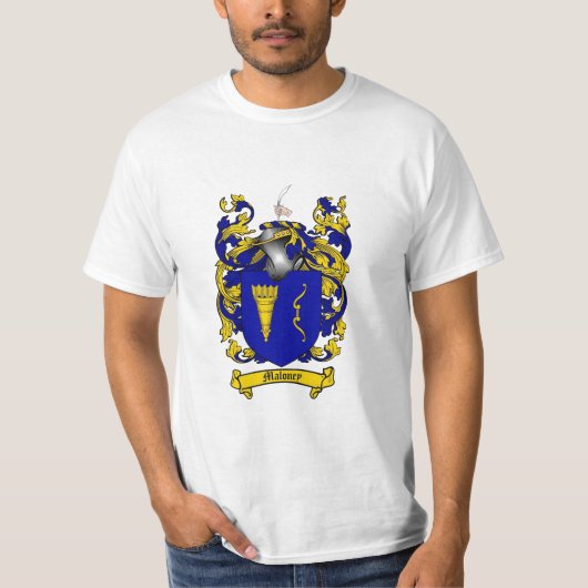 Maloney Family Crest - Maloney Coat of Arms T-shirt (Voorkant)