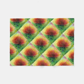 Malorie Arisumi Ohia Lehua Fleece blanket Deken