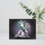 Malory Cute Little Tattoo Angel Briefkaart (Staand voorkant)