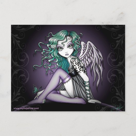 Malory Cute Little Tattoo Angel Briefkaart (Voorkant)