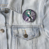 Malory Cute Tattooed Angel Ronde Button 5,7 Cm (In situ)