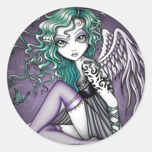 Malory Violet Tattoo Engel Stickers (Voorkant)