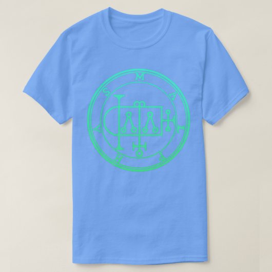 Malphas Sigil bouwt groene gradiënt voor huizen T-shirt (Design voorkant)