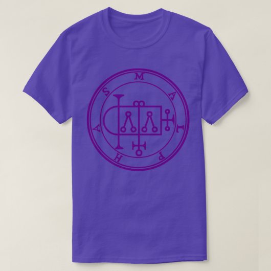 Malphas Sigil bouwt Paars woningen T-shirt (Design voorkant)