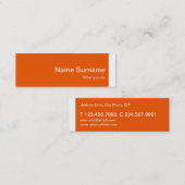 Malplaatje voor mini-moderne zakelijke kaart mini visitekaartje (Voorkant / Achterkant)