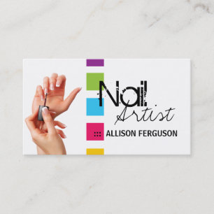 Malplaatje voor zakelijke creditcard Chic Nail Art Afsprakenkaartje
