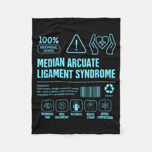 Mals bewustzijn median arcuate ligament syndroom fleece deken (Voorkant)