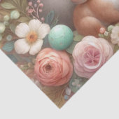 Malse Bosdieren Bloemig Tissuepapier (Detail)