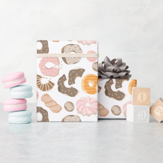 Malse Donuts Zoete Traktatie Cadeaupapier (Baby Shower)