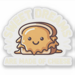 Malse Geroosterde Kaas Sandwich Zoete Dromen Kaas Sticker