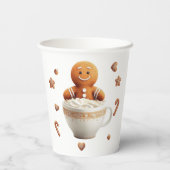 Malse Kerstkrans Koekjes Versieren Feestje  Papieren Bekers (Achterkant)