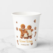 Malse Kerstkrans Koekjes Versieren Feestje  Papieren Bekers (Voorkant)