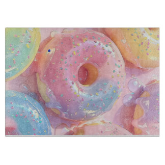 Malse Pastei Glazuur Donut Patroon Snijplank