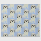 Malshi Dog Matte Wrapping Paper Cadeaupapier (Vlak)