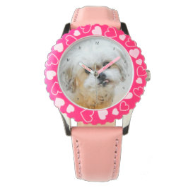 Malshi Dog Pink Horloge