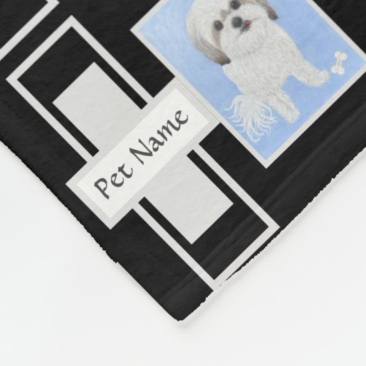 Malshi fleece deken met tekst (Hoek)