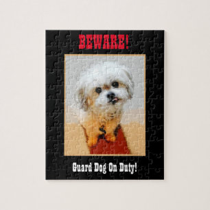 Malshi Funny Guard Dog Jigzaag Puzzle Legpuzzel