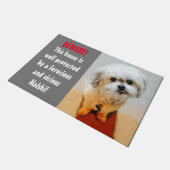 Malshi Grappige Waakhond Deurmat Groot (Schuin)