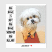 Malshi-hond aangepaste sticker (Vel)