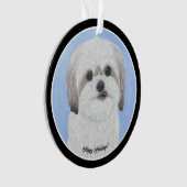 Malshi Hond Acryl Cirkel Ornament (voorkant)