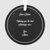 Malshi Hond Acryl Cirkel Ornament (achterkant)