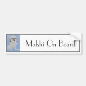Malshi Hond bumpersticker (Voorkant)