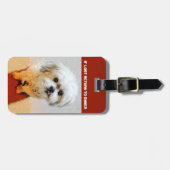 Malshi Hond Dubbelzijdige Bagage Label (Voorkant horizontaal)