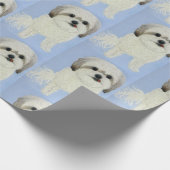 Malshi-hond matte inpakpapier (Hoek)