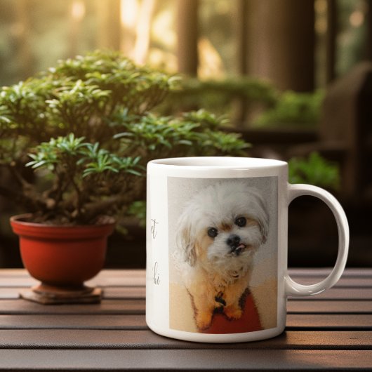 Malshi-hond met tekst koffiemok