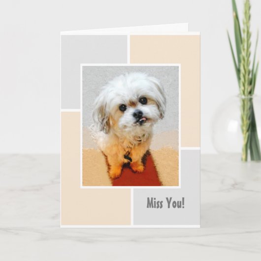 Malshi Hond Mis Je Vouwkaart Kaart (Voorkant)