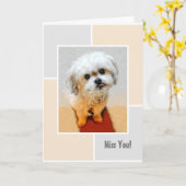 Malshi Hond Mis Je Vouwkaart Kaart (Gele Bloem)