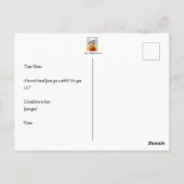 Malshi-hond mist je ansichtkaart briefkaart (Achterkant)