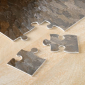Malshi-hondpuzzel met grijs en beige legpuzzel (Zijkant)