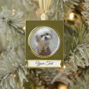 Malshi Kerstbanner Ornament Verguld Banner Ornament