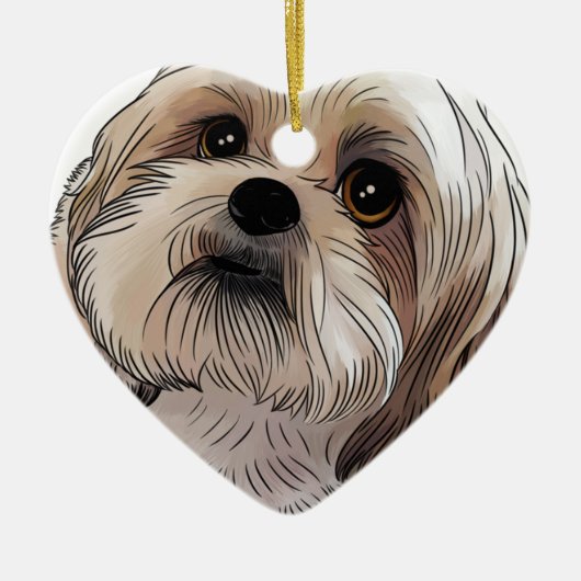 Malshi Mal-shi Keramisch Ornament (Voorkant)