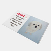 Malshi, Maltese, Shih Tzu, Grappige Waakhond Deurmat (Schuin)