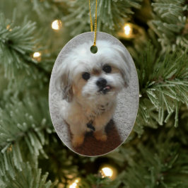 Malshi Ovale Kerstbal Keramisch Ornament