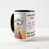 Malshi zeg wat je tweekleurige Mok wilt (Voorkant links)