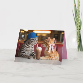 Malt Shop Valentine Card Feestdagen Kaart