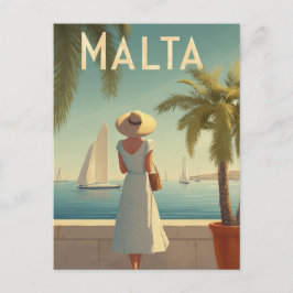Malta 50s vintage briefkaart