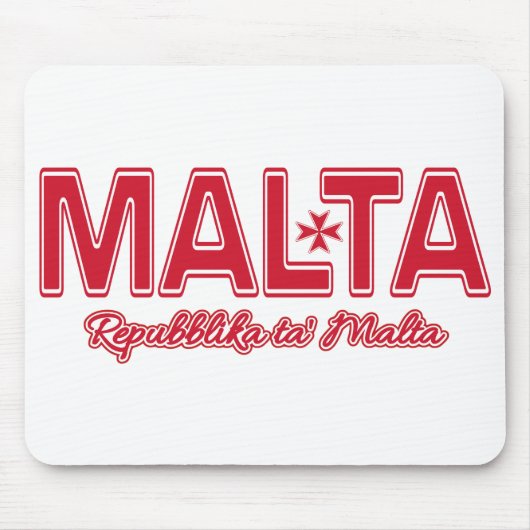 MALTA aangepaste mousepad Muismat (Voorkant)