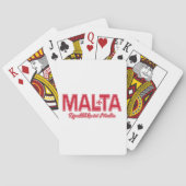 MALTA aangepaste speelkaarten (Achterkant)